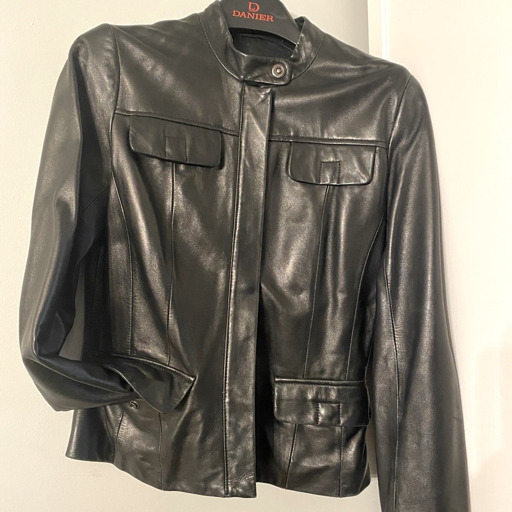 Gorgeous soft lambskin leather jacket